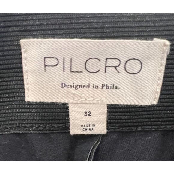 Anthropologie Pilcro Glasgow Faux Leather Skinny Pants Black Pull-On Size 32 NWT - Picture 10 of 14